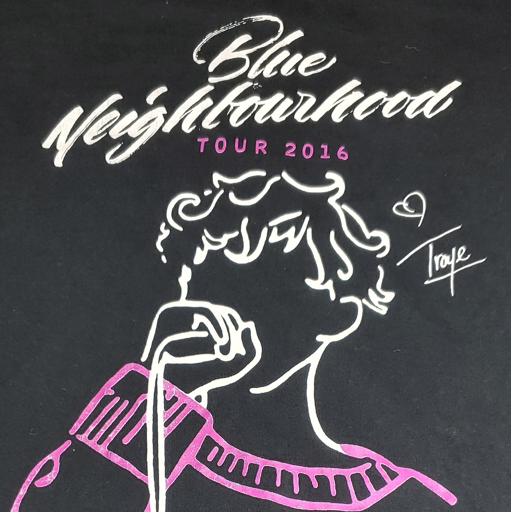 Troye Sivan Blue Neighborhood 2016 Vintage Concert Tee Dates Cities On Back